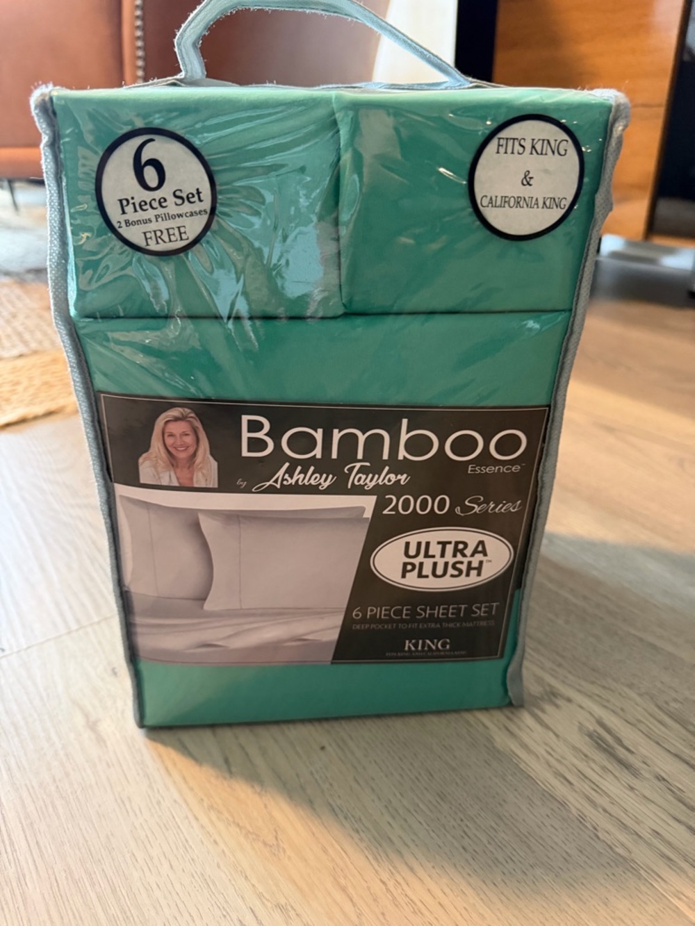 Ashley Taylor Bamboo 6-Piece Sheet Set - Teal Green